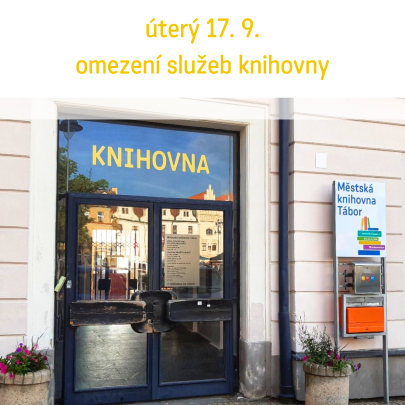 Omezení služeb knihovny 17. 9.