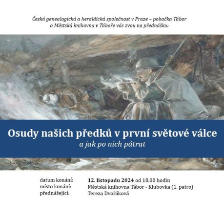 Pozvánka na Genealogii s Terezou Dvořákovou