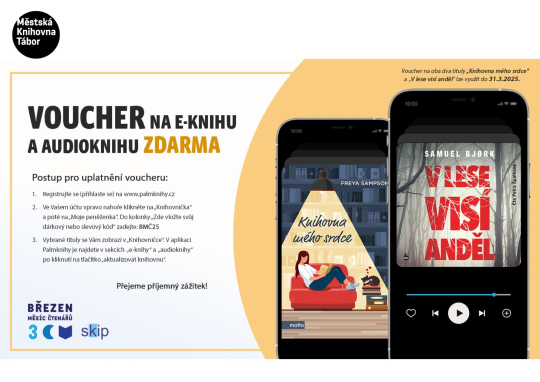 Voucher na e-knihu a audioknihu zdarma