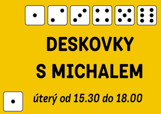 Deskovky s Michalem 14. ledna od 15:30. Doražte!