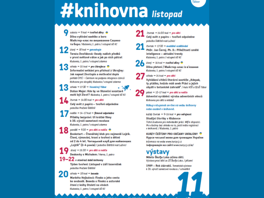 Listopad 2024 v knihovně